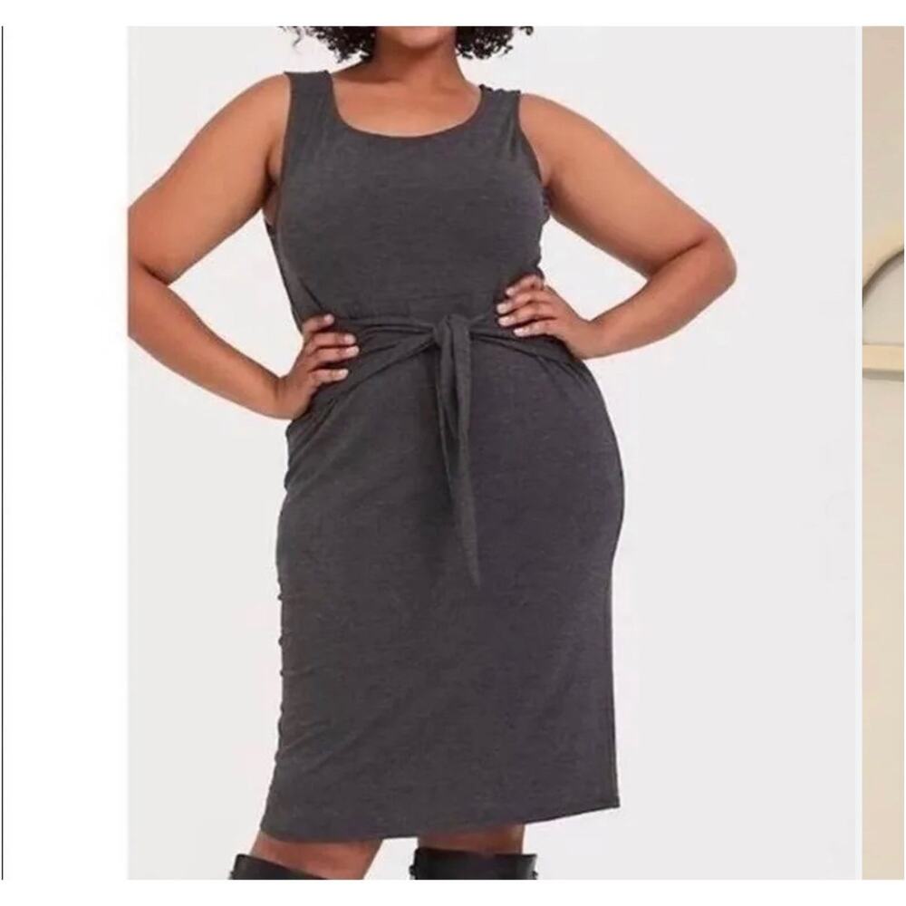 (0 Large 12) Torrid Jersey Tie Front Shift Dress
